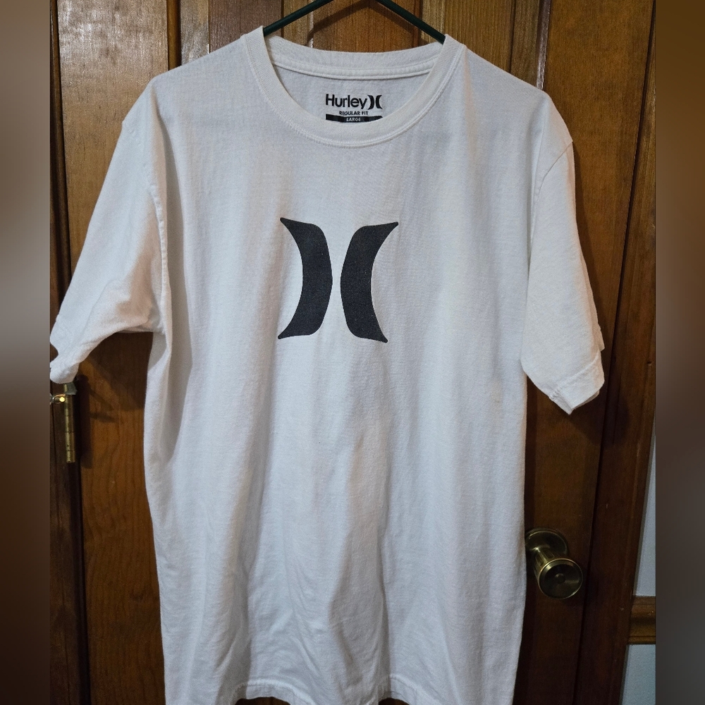 Hurley Classic White Tee with Black Logo
